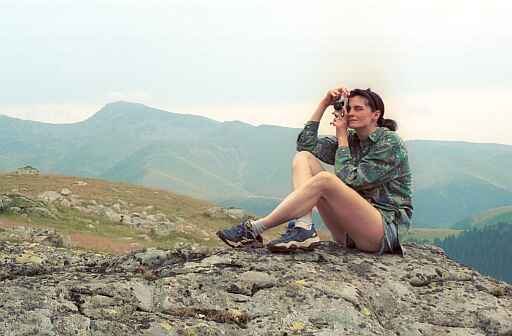 Widok spod vf. Nedeia w stron� vf. Godeanu