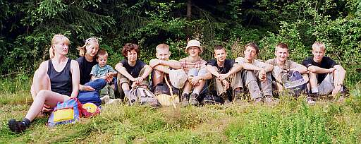 Odpoczynek w drodze na Turbacz