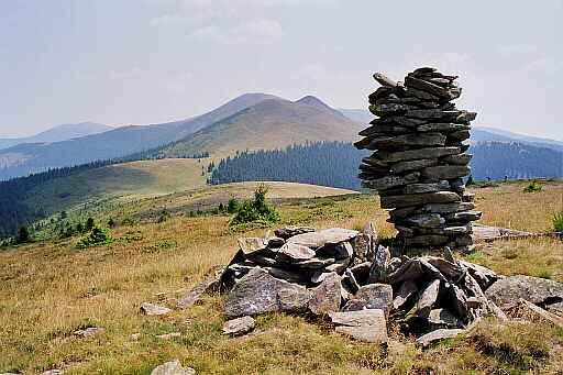 Widok z Vf. Voine�i�a w kierunku Vf. Sterpului