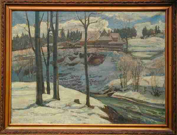 Village in Tatra Mountains (by Ignacy Pie�kowski)